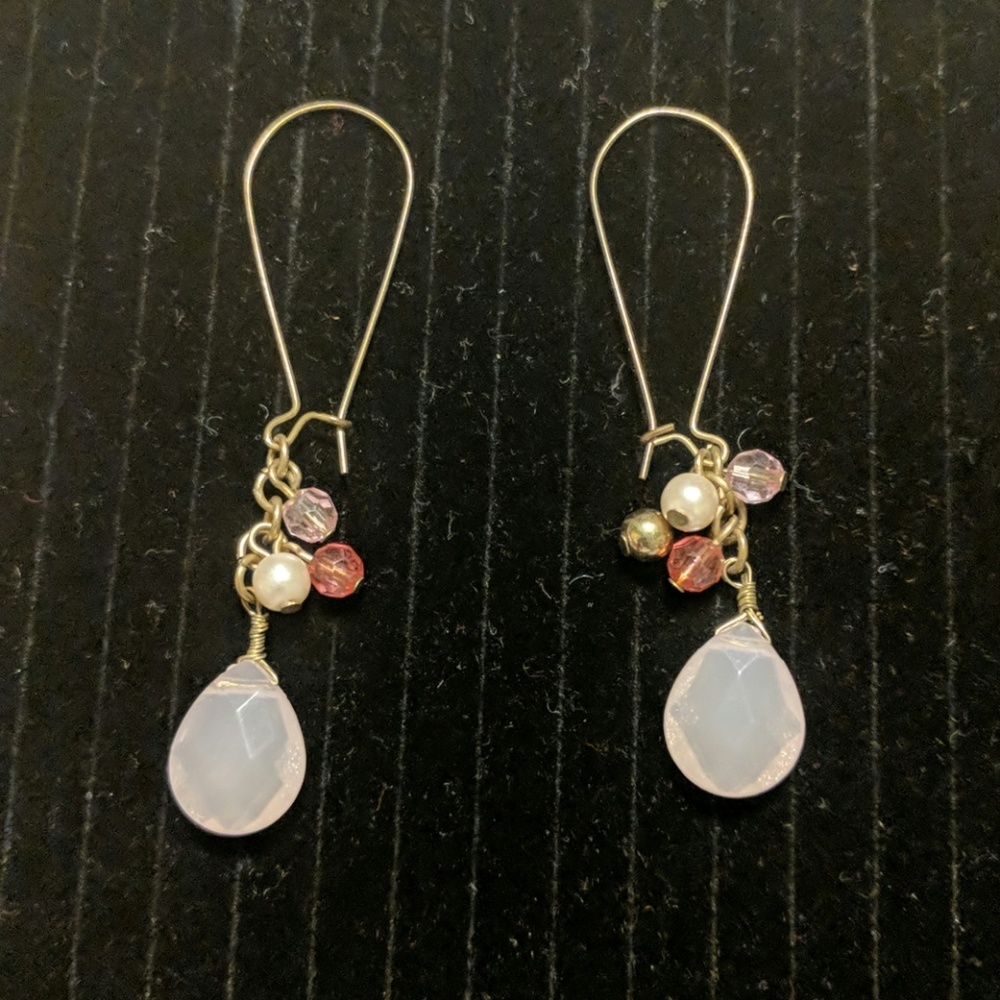 Pink earrings